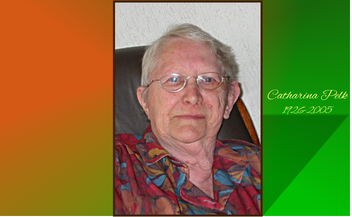 Catharina Pelk 1926-2005